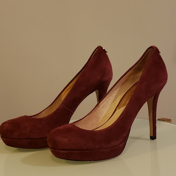 Michael by Michael Kors York Suede Platform Pumps - Picture 8 of 8